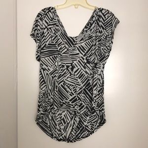 Striped shirt sleeve top